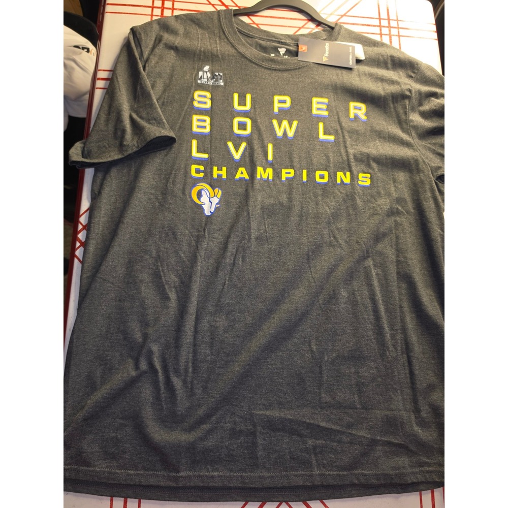 Fanatics Los Angeles Rams Super Bowl LVI Champions Roster Signature T-Shirt XL